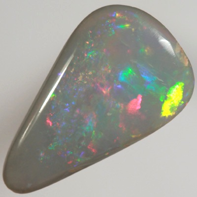 SOLID SEMI BLACK OPAL Sparkles of bright crisp red and green